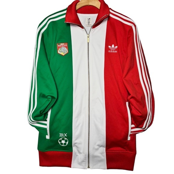 adidas Jackets & Coats Adidas Mens Size M Green White Red 3 Stripes